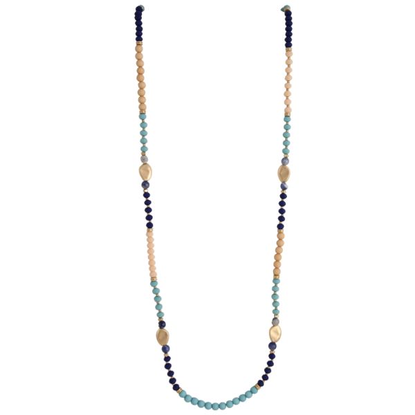 ENHANCE_ECHUCA NECKLACE BLUE _ _ Ebony Boutique NZ
