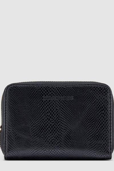 LOUENHIDE_EDEN WALLET LIZARD BLACK _ _ Ebony Boutique NZ