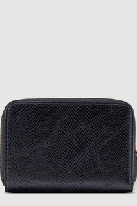 LOUENHIDE_EDEN WALLET LIZARD BLACK _ _ Ebony Boutique NZ