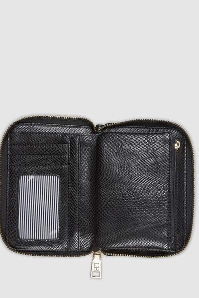 LOUENHIDE_EDEN WALLET LIZARD BLACK _ _ Ebony Boutique NZ