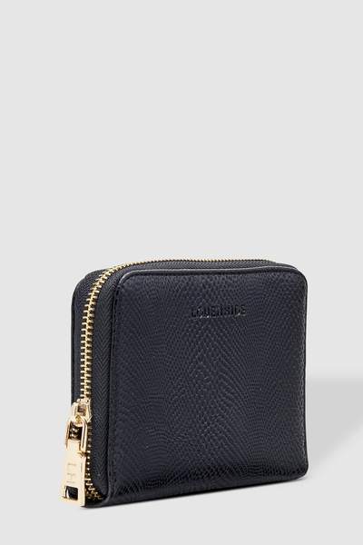 LOUENHIDE_EDEN WALLET LIZARD BLACK _ _ Ebony Boutique NZ