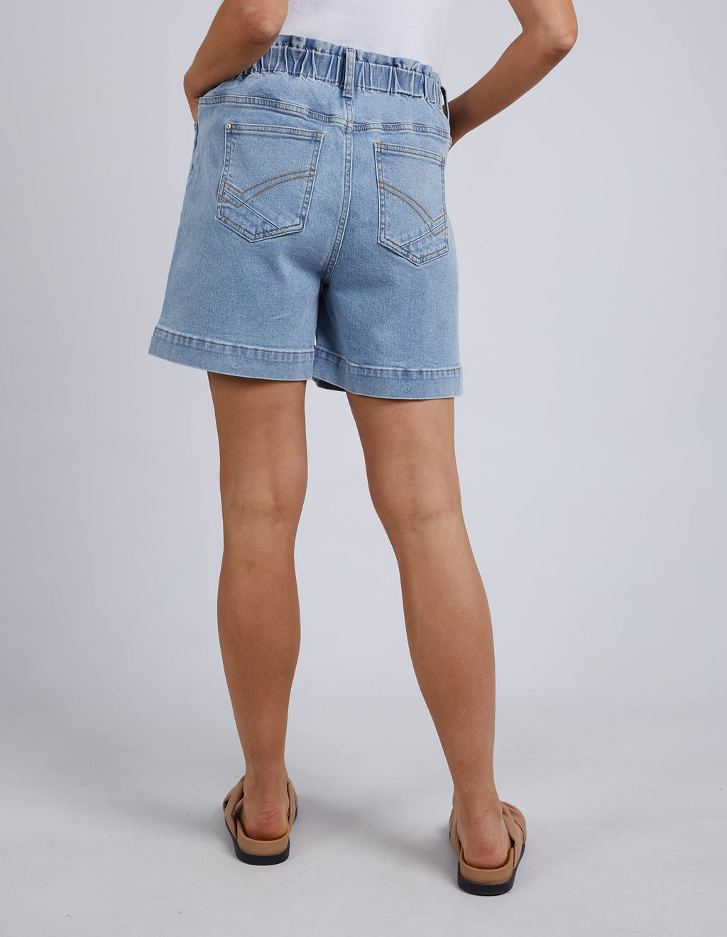Elm Lifestyle Clothing Denim Shorts NZ Atlas Light Blue Wash