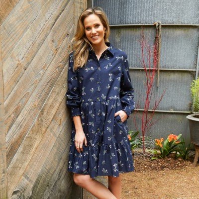 ELM_JOLIE FLORAL SHIRT DRESS _ JOLIE FLORAL SHIRT DRESS _ Ebony Boutique NZ