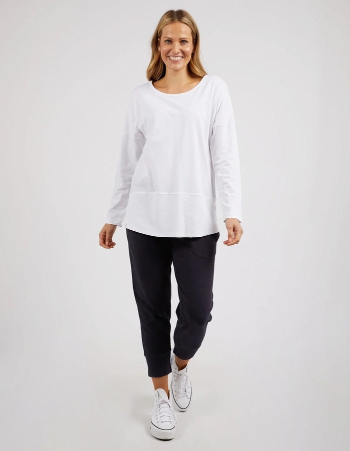 ELM_RIB L/S TEE _ RIB L/S TEE _ Ebony Boutique NZ