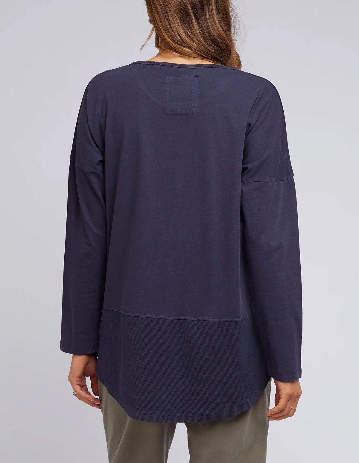 ELM_RIB L/S TEE _ RIB L/S TEE _ Ebony Boutique NZ