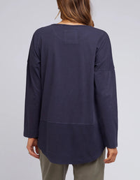 ELM_RIB L/S TEE _ RIB L/S TEE _ Ebony Boutique NZ