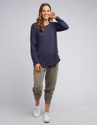 ELM_RIB L/S TEE _ RIB L/S TEE _ Ebony Boutique NZ