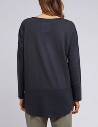 ELM_RIB L/S TEE _ RIB L/S TEE _ Ebony Boutique NZ