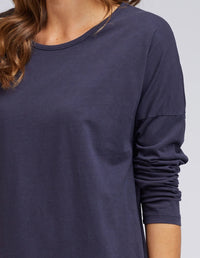 ELM_RIB L/S TEE _ RIB L/S TEE _ Ebony Boutique NZ