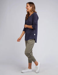 ELM_RIB L/S TEE _ RIB L/S TEE _ Ebony Boutique NZ