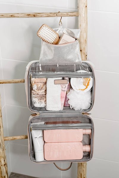 LOUENHIDE_EMMA COSMETIC CASE METALLIC NUDE _ _ Ebony Boutique NZ