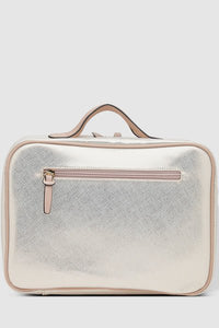 LOUENHIDE_EMMA COSMETIC CASE METALLIC NUDE _ _ Ebony Boutique NZ