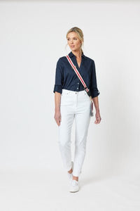 GORDON SMITH_EMMA RIB DETAIL SHIRT _ _ Ebony Boutique NZ