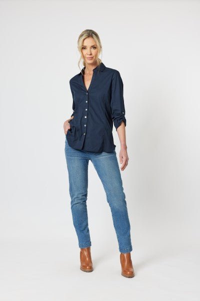 GORDON SMITH_EMMA RIB DETAIL SHIRT _ _ Ebony Boutique NZ