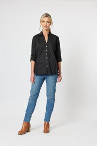 GORDON SMITH_EMMA RIB DETAIL SHIRT _ _ Ebony Boutique NZ