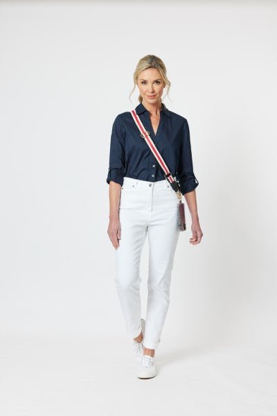 GORDON SMITH_EMMA RIB DETAIL SHIRT _ _ Ebony Boutique NZ