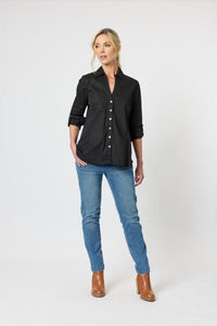 GORDON SMITH_EMMA RIB DETAIL SHIRT _ _ Ebony Boutique NZ
