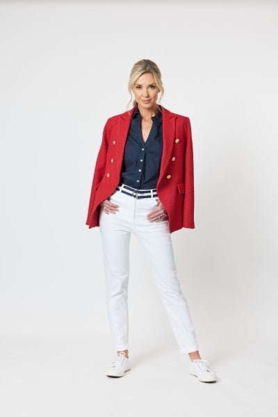 GORDON SMITH_EMMA RIB DETAIL SHIRT _ _ Ebony Boutique NZ
