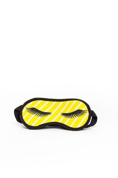 THE GOODNIGHT SOCIETY_EYE MASK EYELASH PRINT _ _ Ebony Boutique NZ