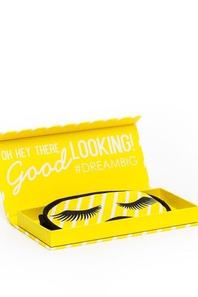 THE GOODNIGHT SOCIETY_EYE MASK EYELASH PRINT _ _ Ebony Boutique NZ