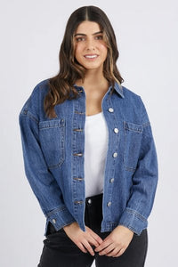 FOXWOOD_JOELLE DENIM SHACKET _ JOELLE DENIM SHACKET _ Ebony Boutique NZ