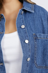 FOXWOOD_JOELLE DENIM SHACKET _ JOELLE DENIM SHACKET _ Ebony Boutique NZ