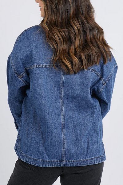 FOXWOOD_JOELLE DENIM SHACKET _ JOELLE DENIM SHACKET _ Ebony Boutique NZ