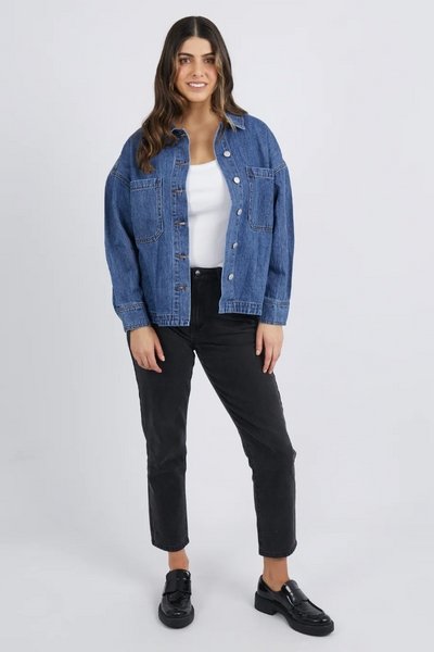 FOXWOOD_JOELLE DENIM SHACKET _ JOELLE DENIM SHACKET _ Ebony Boutique NZ