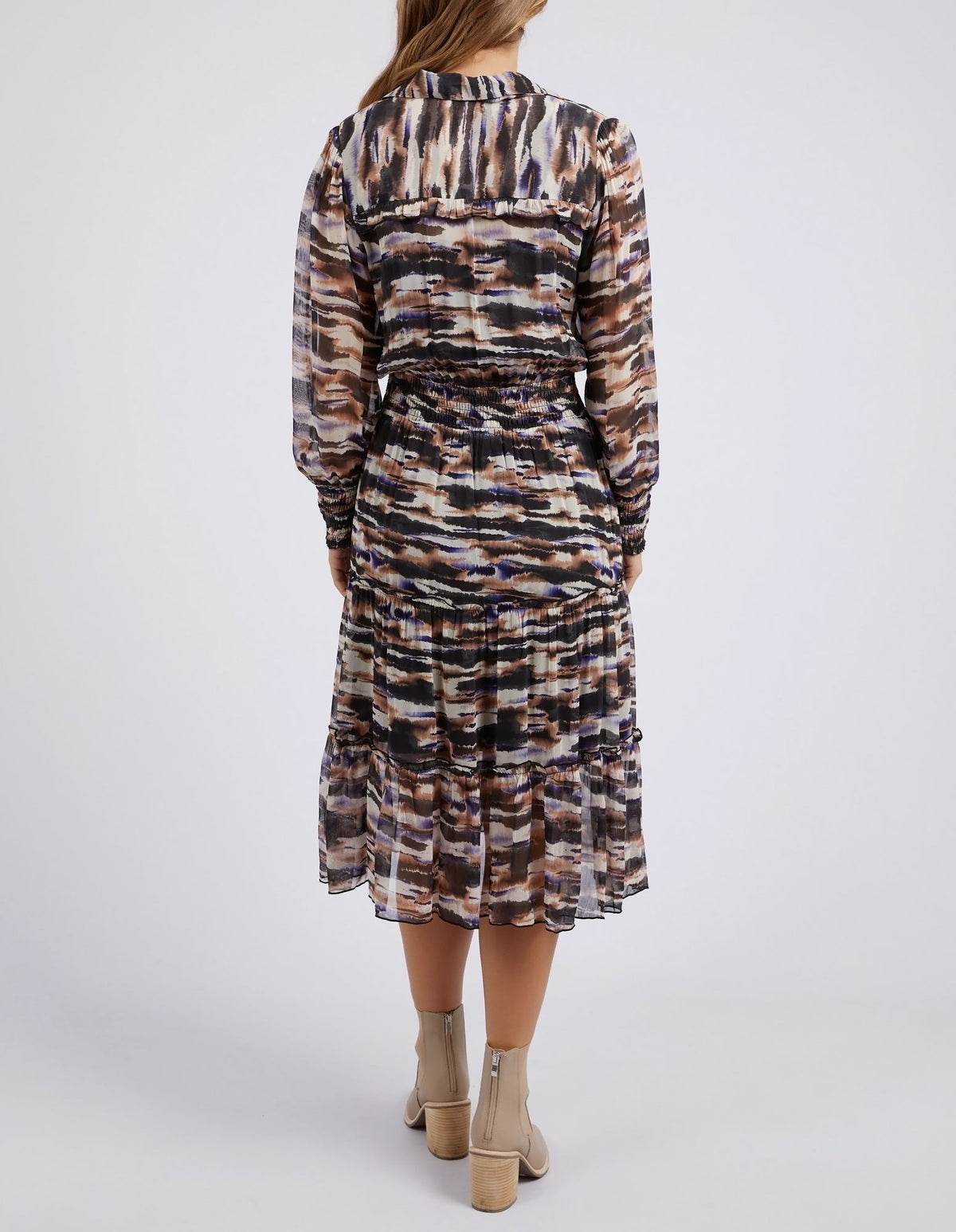 FOXWOOD_MALA ABSTRACT DRESS _ MALA ABSTRACT DRESS _ Ebony Boutique NZ