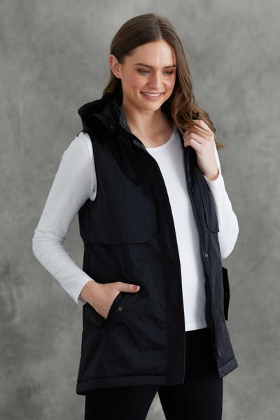 Faux Fur Trimmed Vest | Yarra Trail NZ Stockists | Auckland Waihi