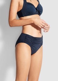 SEAFOLLY_GATHERED FRONT RETRO PANT _ _ Ebony Boutique NZ