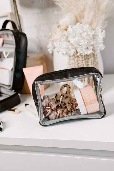 LOUENHIDE_GEORGIE BLACK COSMETIC CASE BLACK _ _ Ebony Boutique NZ