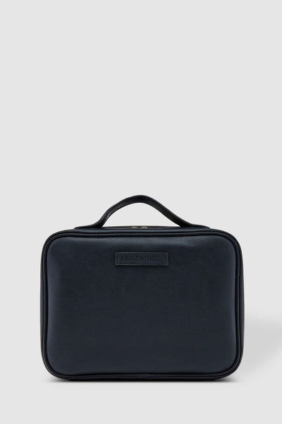 LOUENHIDE_GEORGIE BLACK COSMETIC CASE BLACK _ _ Ebony Boutique NZ