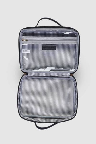 LOUENHIDE_GEORGIE BLACK COSMETIC CASE BLACK _ _ Ebony Boutique NZ