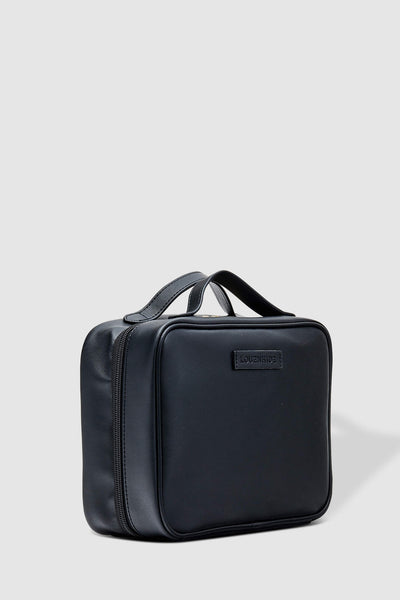 LOUENHIDE_GEORGIE BLACK COSMETIC CASE BLACK _ _ Ebony Boutique NZ