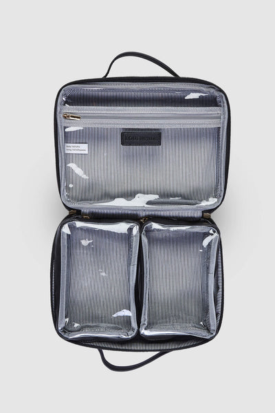LOUENHIDE_GEORGIE BLACK COSMETIC CASE BLACK _ _ Ebony Boutique NZ