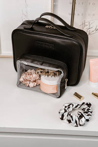 LOUENHIDE_GEORGIE BLACK COSMETIC CASE BLACK _ _ Ebony Boutique NZ