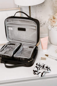 LOUENHIDE_GEORGIE BLACK COSMETIC CASE BLACK _ _ Ebony Boutique NZ