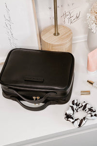 LOUENHIDE_GEORGIE BLACK COSMETIC CASE BLACK _ _ Ebony Boutique NZ