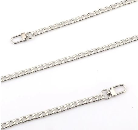 Silver chain 2025 bag strap