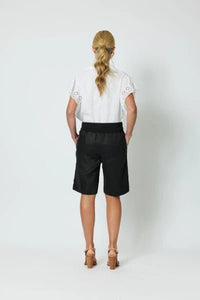 GORDON SMITH_JERSEY WAIST SHORT BLACK _ JERSEY WAIST SHORT BLACK _ Ebony Boutique NZ