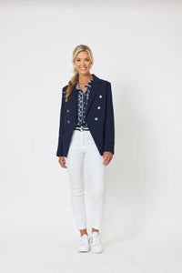 GORDON SMITH_LAUREN BLAZER NAVY _ LAUREN BLAZER NAVY _ Ebony Boutique NZ