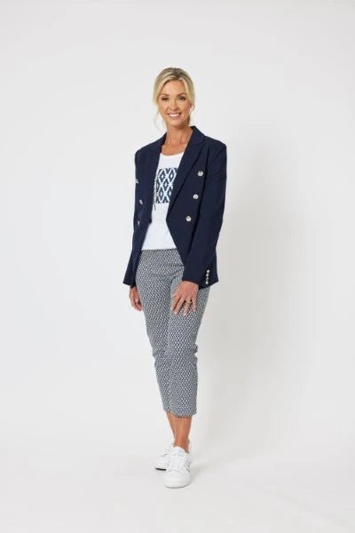 GORDON SMITH_LAUREN BLAZER NAVY _ LAUREN BLAZER NAVY _ Ebony Boutique NZ