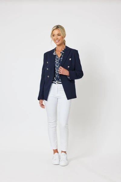 GORDON SMITH_LAUREN BLAZER NAVY _ LAUREN BLAZER NAVY _ Ebony Boutique NZ