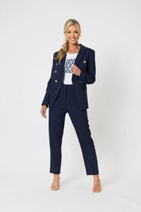 GORDON SMITH_LAUREN BLAZER NAVY _ LAUREN BLAZER NAVY _ Ebony Boutique NZ