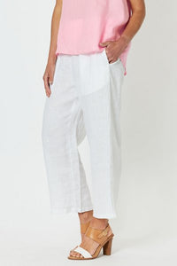 GORDON SMITH_WIDE LEG PANT WHITE _ WIDE LEG PANT WHITE _ Ebony Boutique NZ