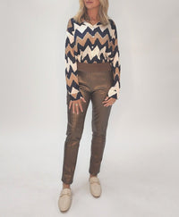 HAMMOCK AND VINE_BELLA PRINT SATIN SHIRT _ BELLA PRINT SATIN SHIRT _ Ebony Boutique NZ