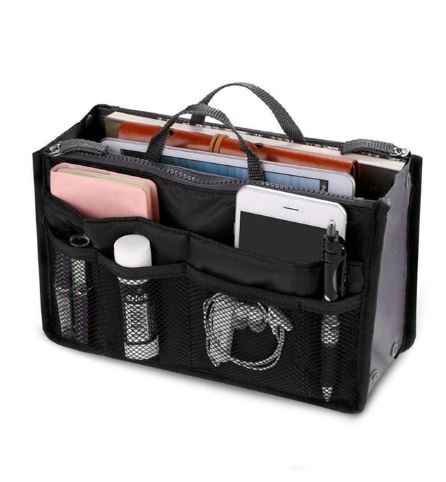 ACCESSORIES_HANDBAG ORGANISER/INSERT BLACK _ _ Ebony Boutique NZ