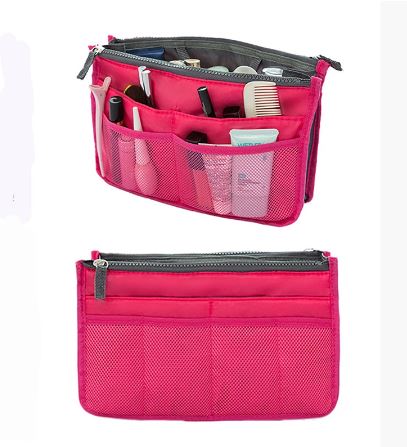 ACCESSORIES_HANDBAG ORGANISER/INSERT HOT PINK _ _ Ebony Boutique NZ