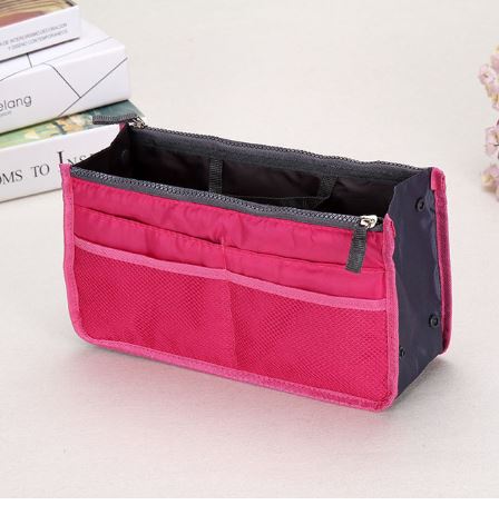 ACCESSORIES_HANDBAG ORGANISER/INSERT HOT PINK _ _ Ebony Boutique NZ